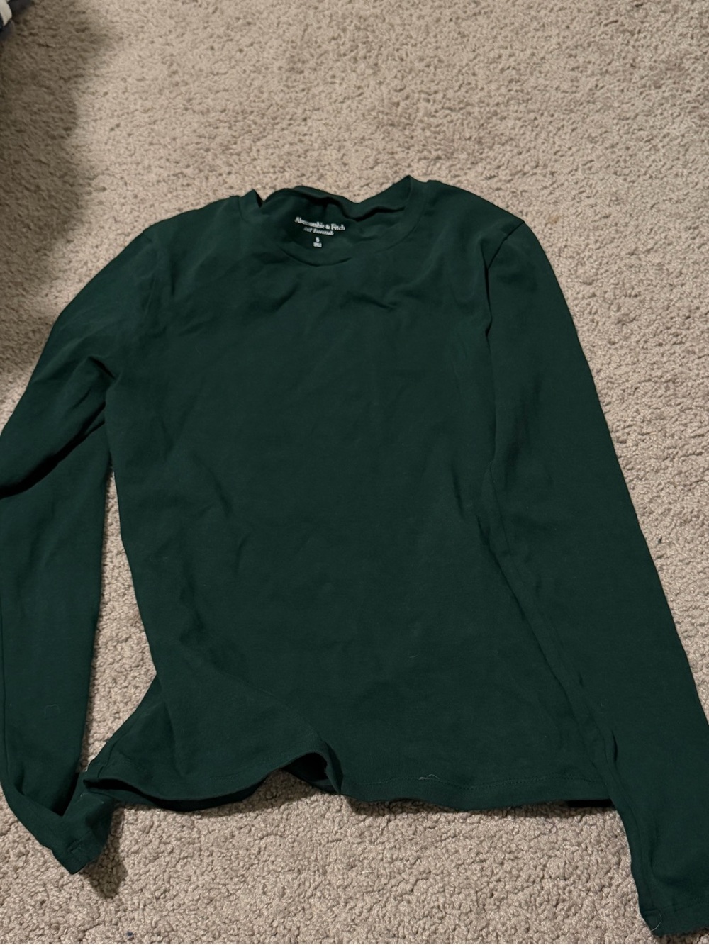 Abercrombie & Fitch Women’s Long-Sleeve Crew - Dark Green